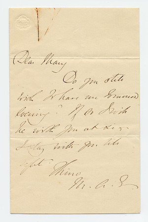 George Eliot letter
