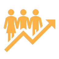 Population growth icon