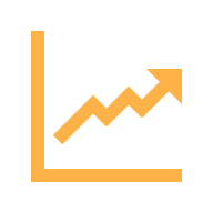 Graph going up icon