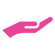 Open hand icon
