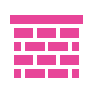 Brick wall icon