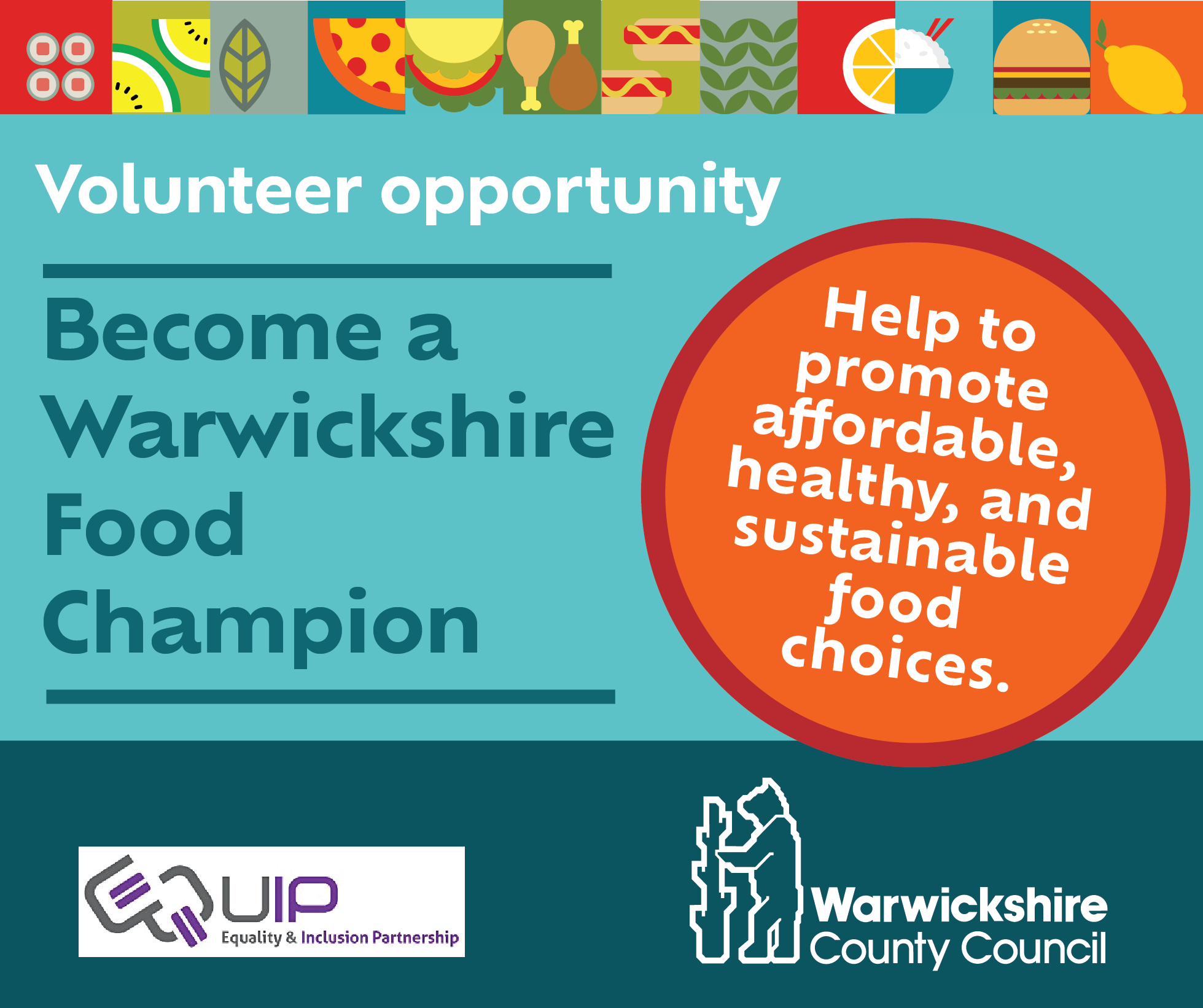 Become a Warwickshire Food Champion.
