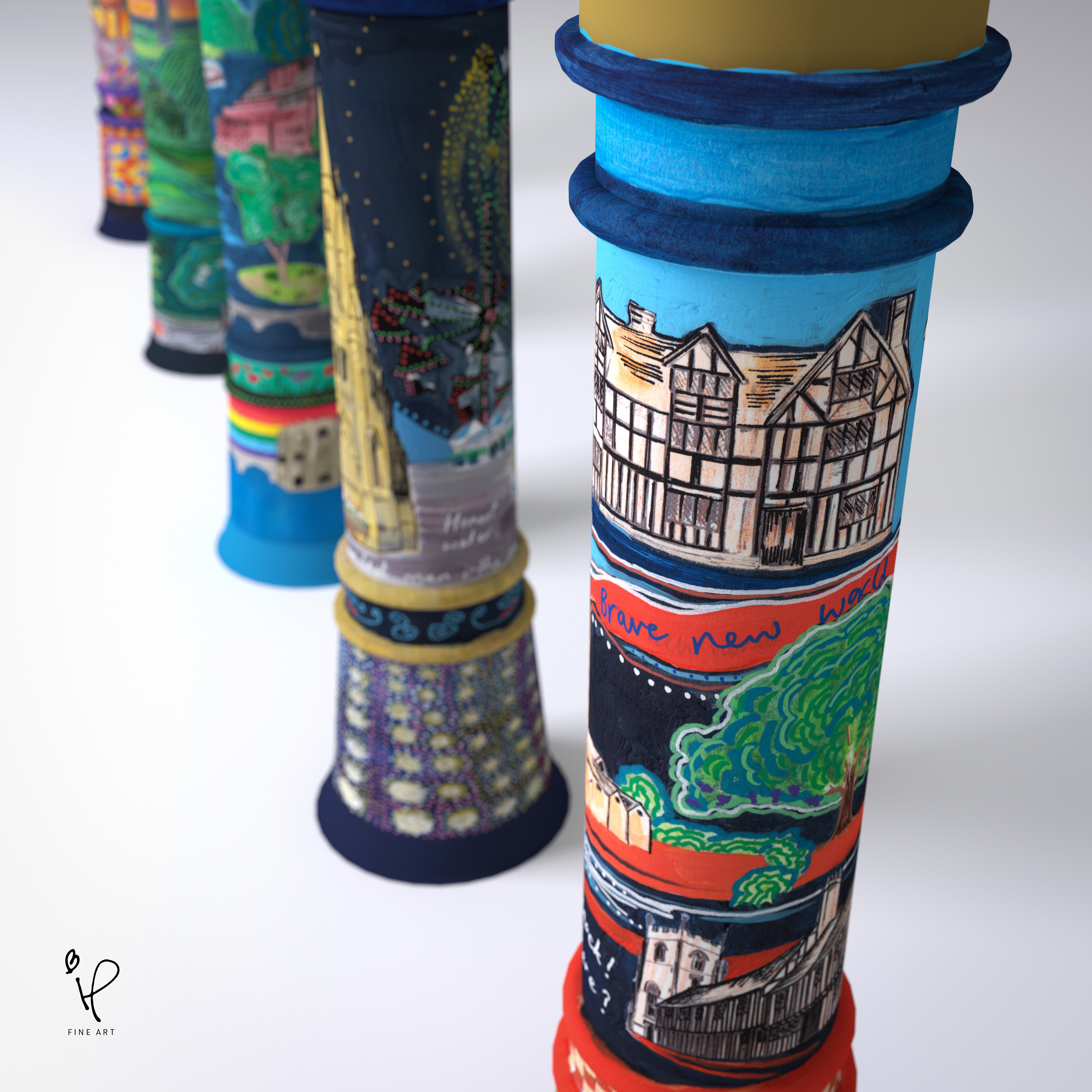 An artistic take on street bollards is coming to Stratford Town Centre this spring