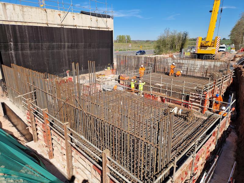 West upper base concrete pour 3