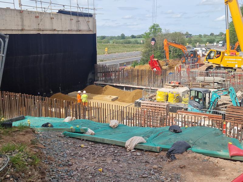 A46 July update picture of works
