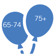 65 to 74 icon