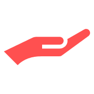 Open hand icon