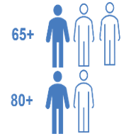 65 and 80 icon