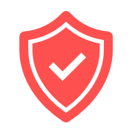 Shield with tick icon