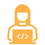 Female programmer icon
