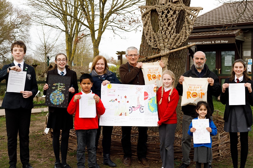 Winners of the Young Greens Shoots competition receive their prizes