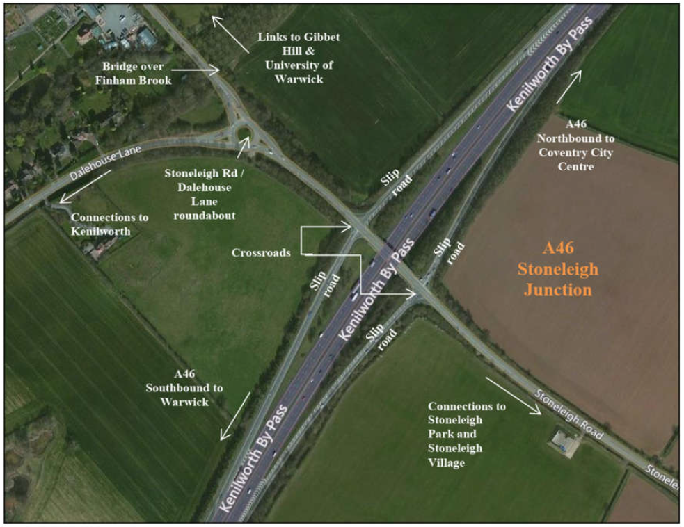 A46 stoneleigh junction improvements - before