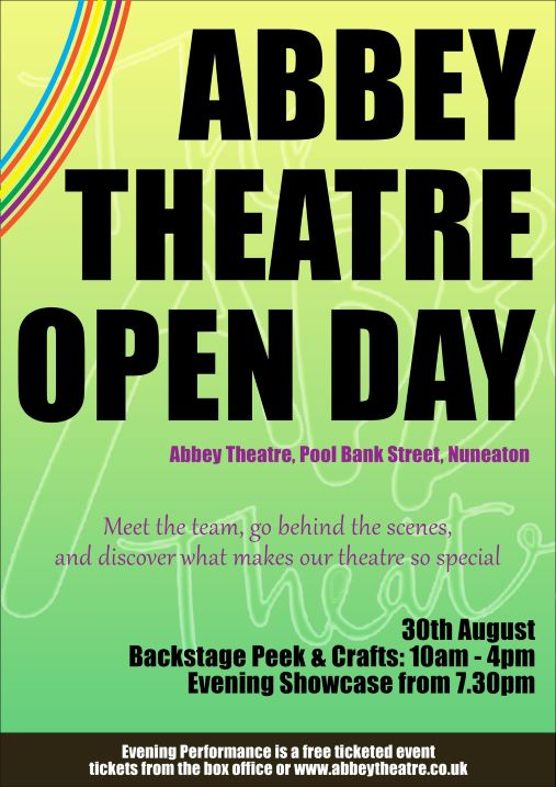 Abbey Theatre Open Day flyer