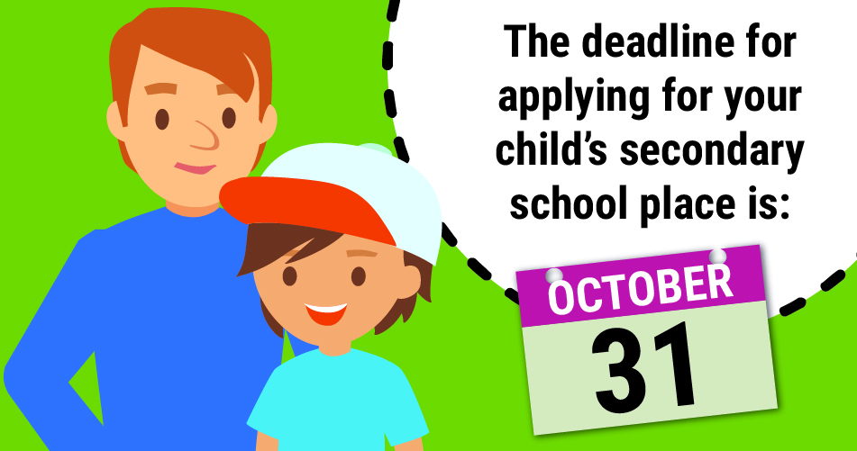 Admissions homepage secondary date