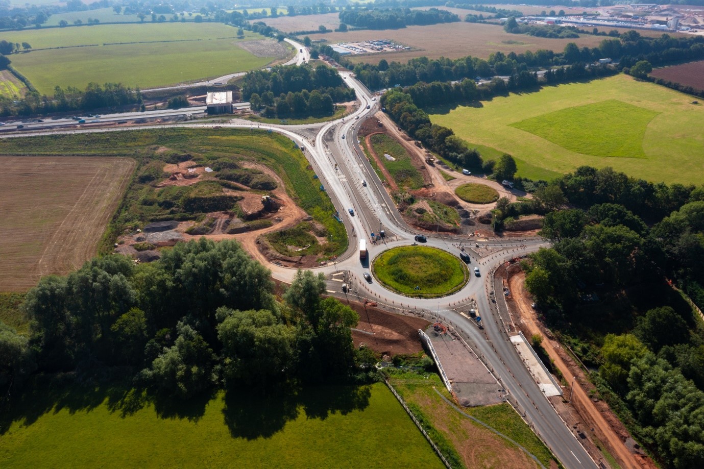 Aerial view a46 junction2