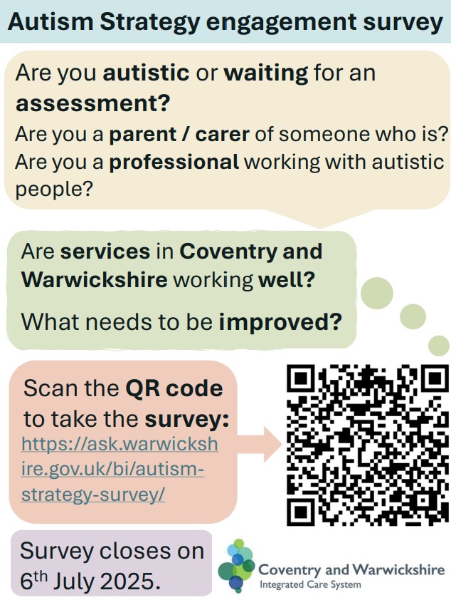 Cov and Wark Autism community survey advert