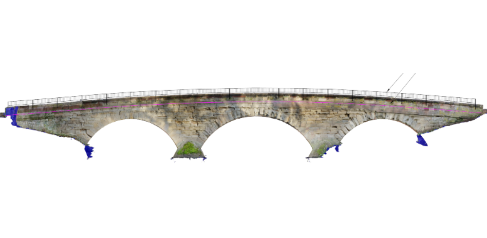 Balustrade diagram for baginton mill bridge