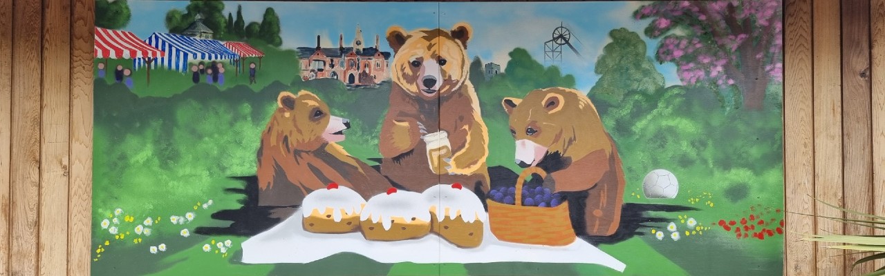 3 bears sitting around a table