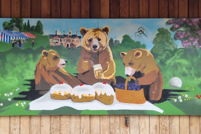 Mayor’s Café mural, Bedworth