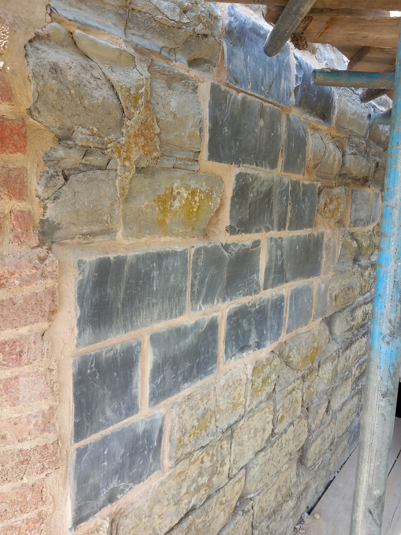 New brickwork on Bidford bridge