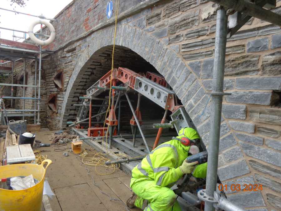 Binton Bridge repair 1 March 2024