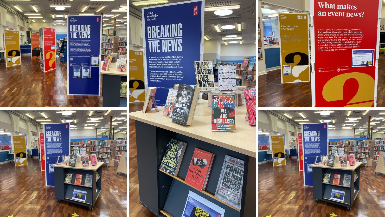 Breaking the News Exhibition at Nuneaton Library.