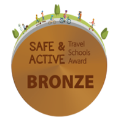 Bronze Active Travel award medal