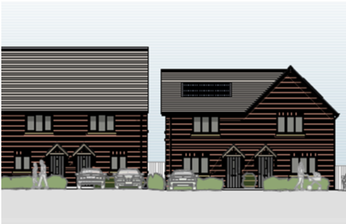 Artists impression of two houses