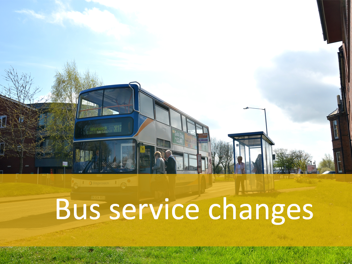Bus service changes