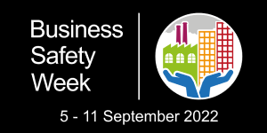 Business Safety Week 2022 Logo with Dates