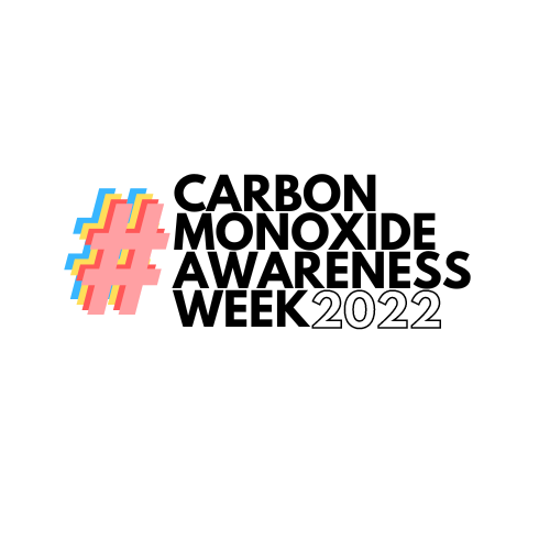 Carbon Monoxide Awareness Week 2022 white logo