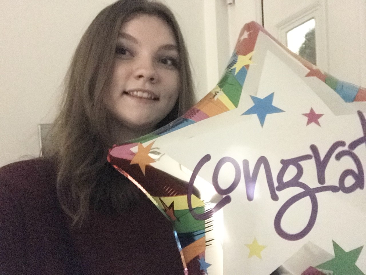 Chloe Wickes celebrating her two award wins in 2020!