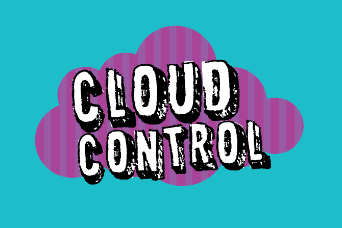 Cloud Control purple logo with white text