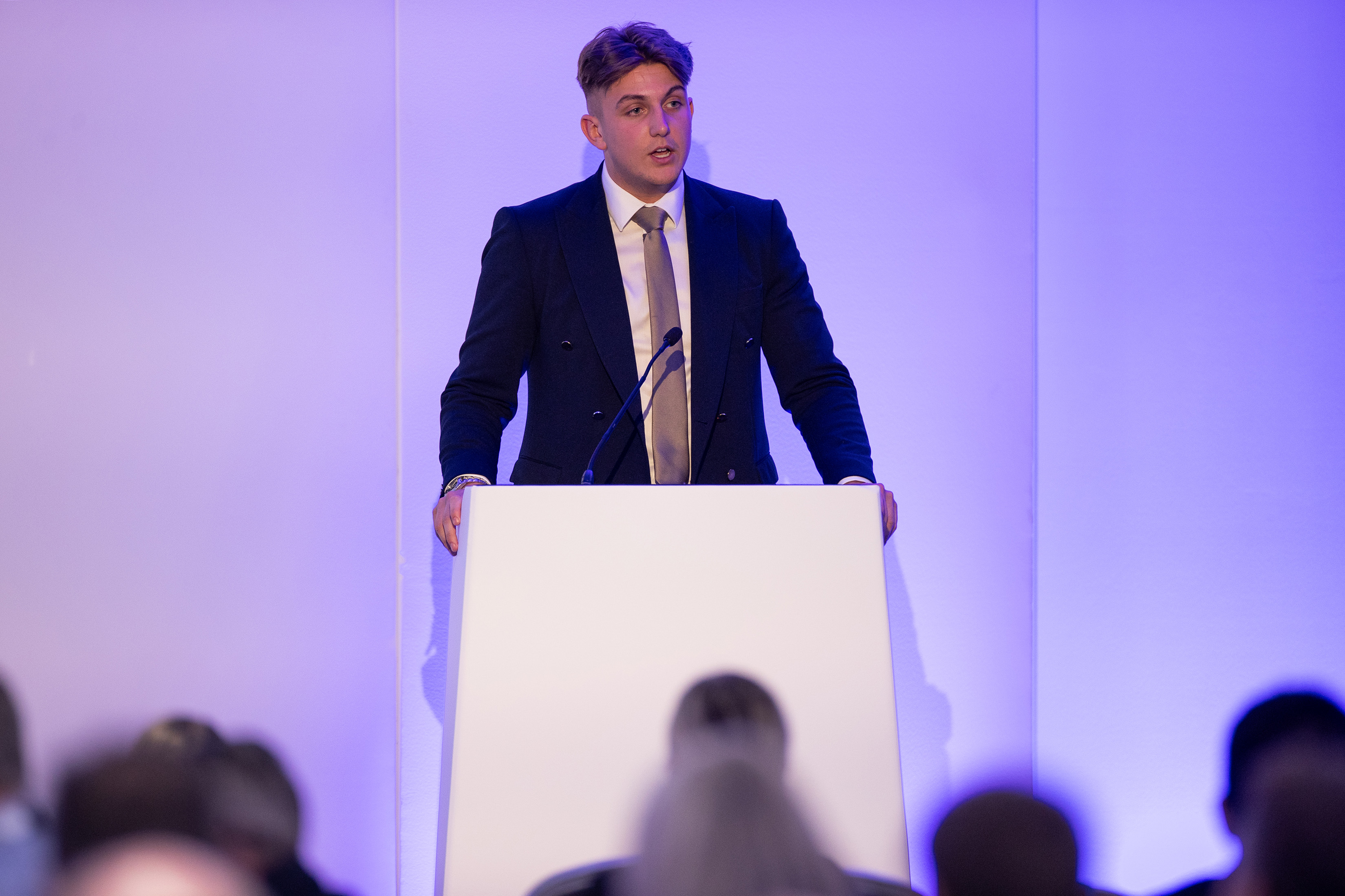 Warwickshire County Council Leader Councillor George Finch speaking at the Independent Networks Cooperative Association (INCA) conference