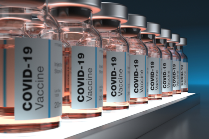 Bottles of Covid-19 vaccinations