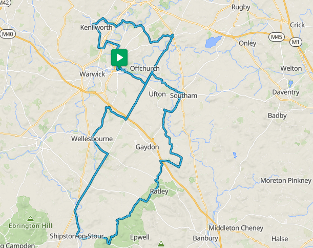 Indicative map of the Cycle Tour 2026