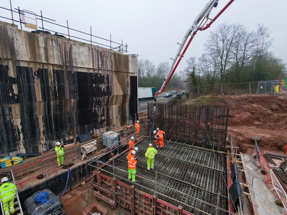 A46 roadworks progress picture
