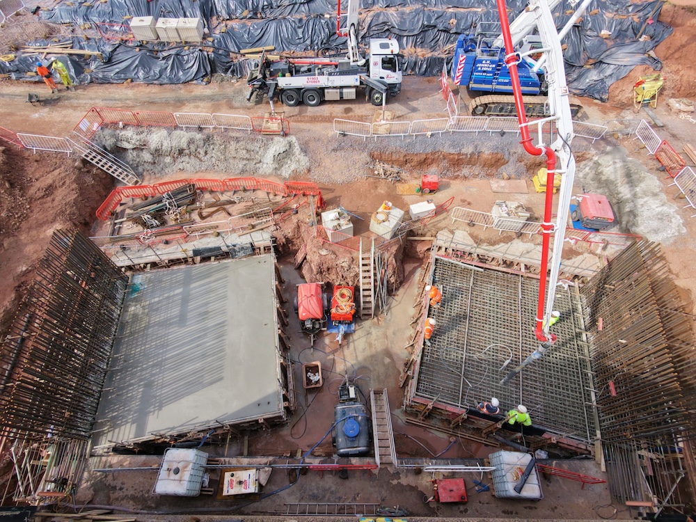 A46 roadworks progress picture