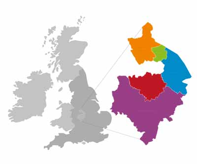 warwickshire map uk districts