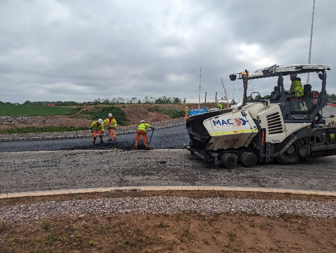 Image of dalehouse lane being surfaced