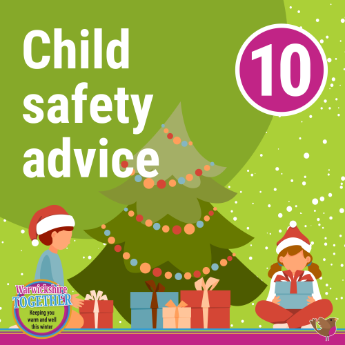 children and christmas tree