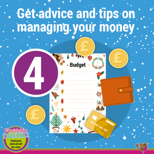 Budget planner and number 4