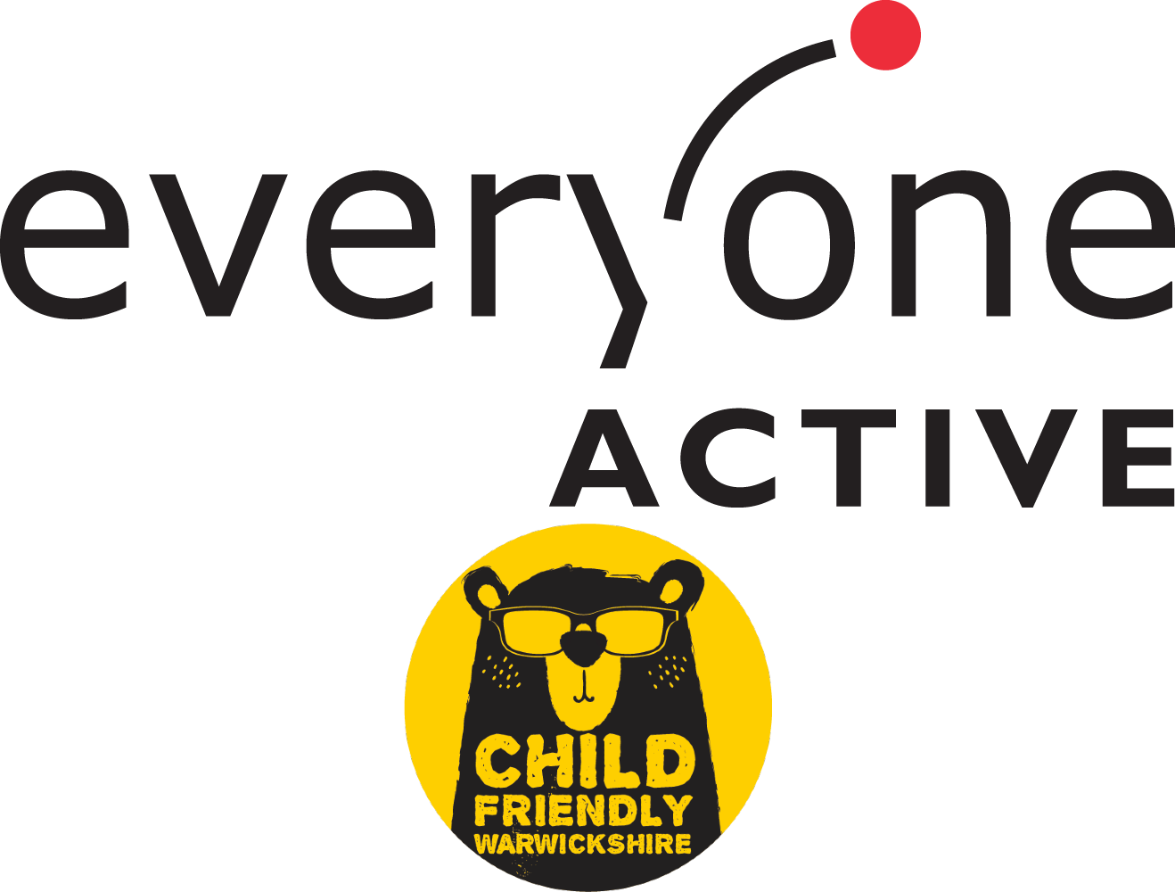 Everyone Active and Child Friendly Warwickshire logos