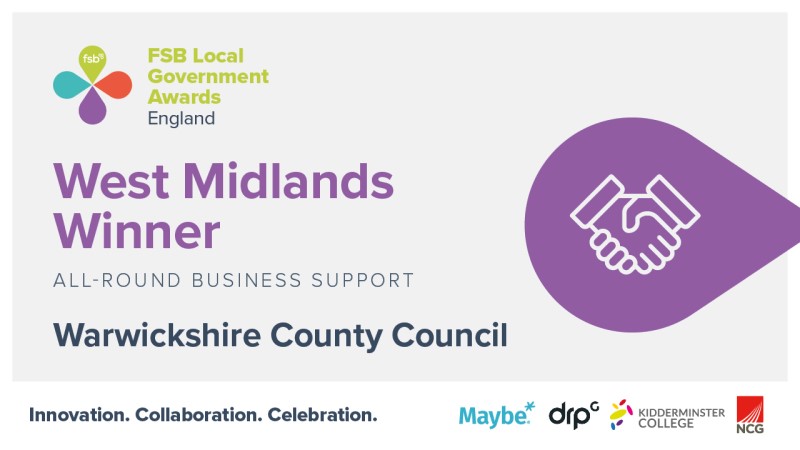 FSB Local Government Awards West Midlands Winner graphic