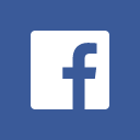 Blue circle with letter F logo for Facebook