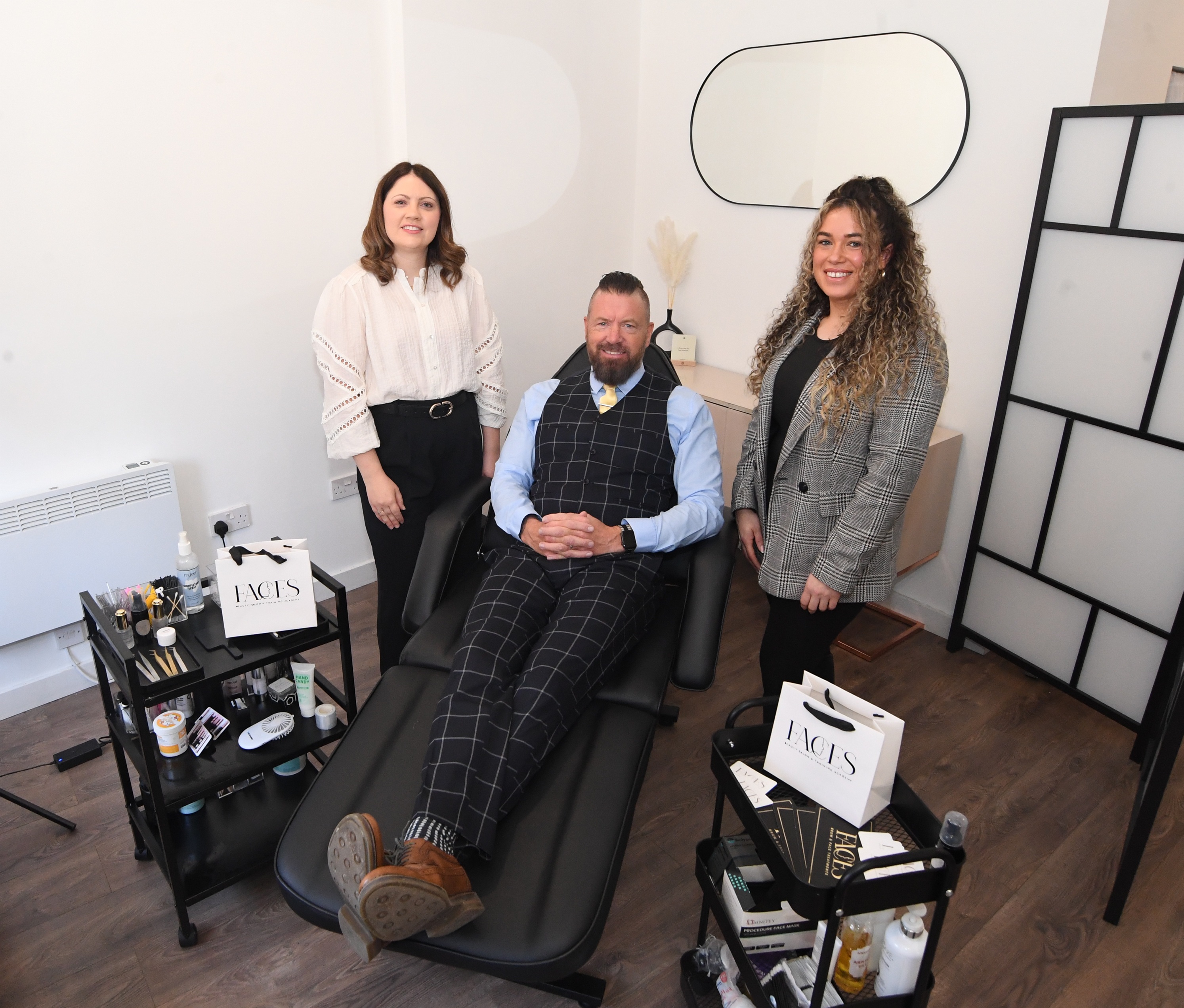 : Rebecca Corr, of Warwickshire County Council; Jason Barnes, of Coventry and Warwickshire Chamber of Commerce, and Stephanie Davey, of Faces Beauty Salon and Training Academy.