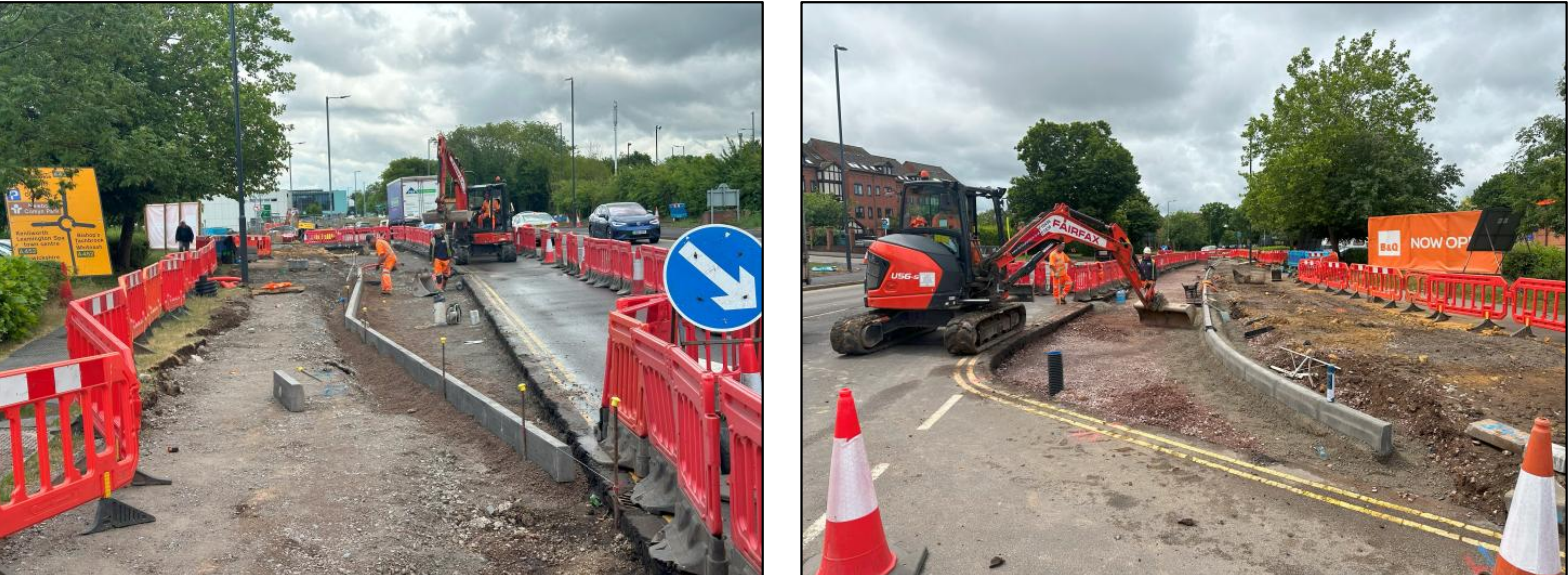 Figure 2 Phase J – Kerb Realignment Eastbound