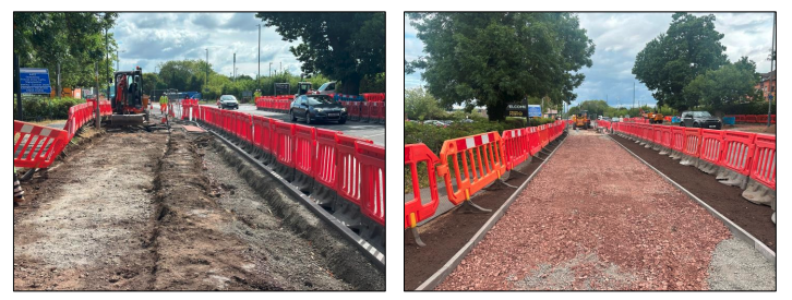 Figure 3 phase j footpath construction