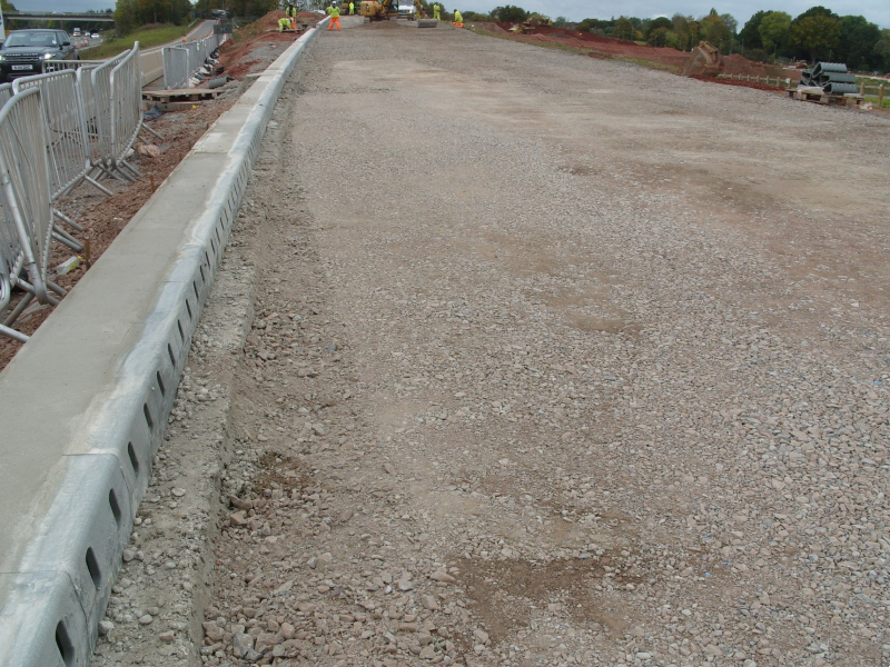 Figure 5 Kerbing progress