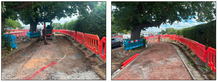 Figure 5 phase h footpath construction